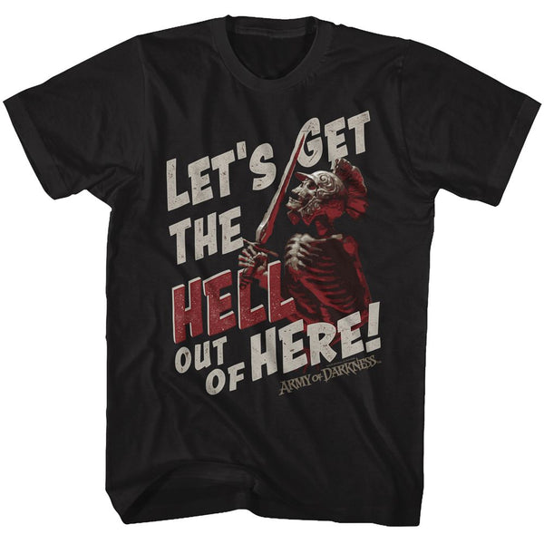 ARMY OF DARKNESS Terrific T-Shirt, Out Of Here