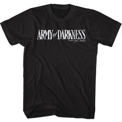 ARMY OF DARKNESS Terrific T-Shirt, Darkness Wht Logo