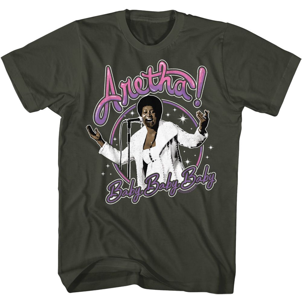 ARETHA FRANKLIN Eye-Catching T-Shirt, Baby Baby Baby