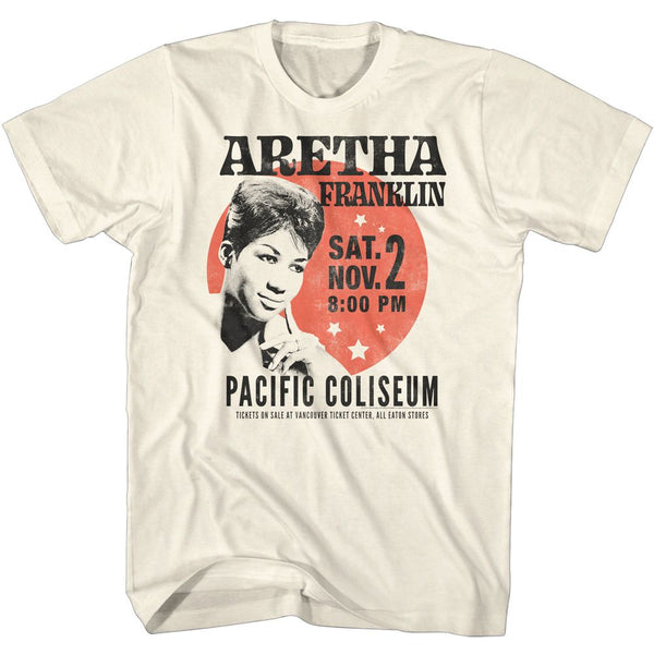 ARETHA FRANKLIN Eye-Catching T-Shirt, Pacific Coliseum
