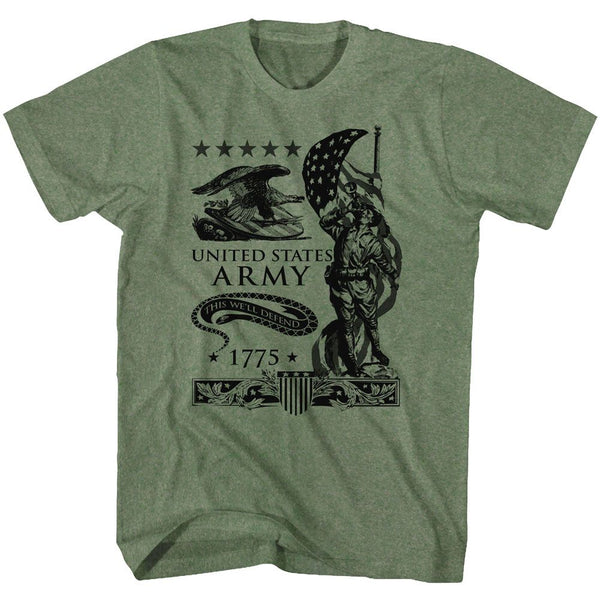 Exclusive US ARMY T-Shirt, We'll Defend