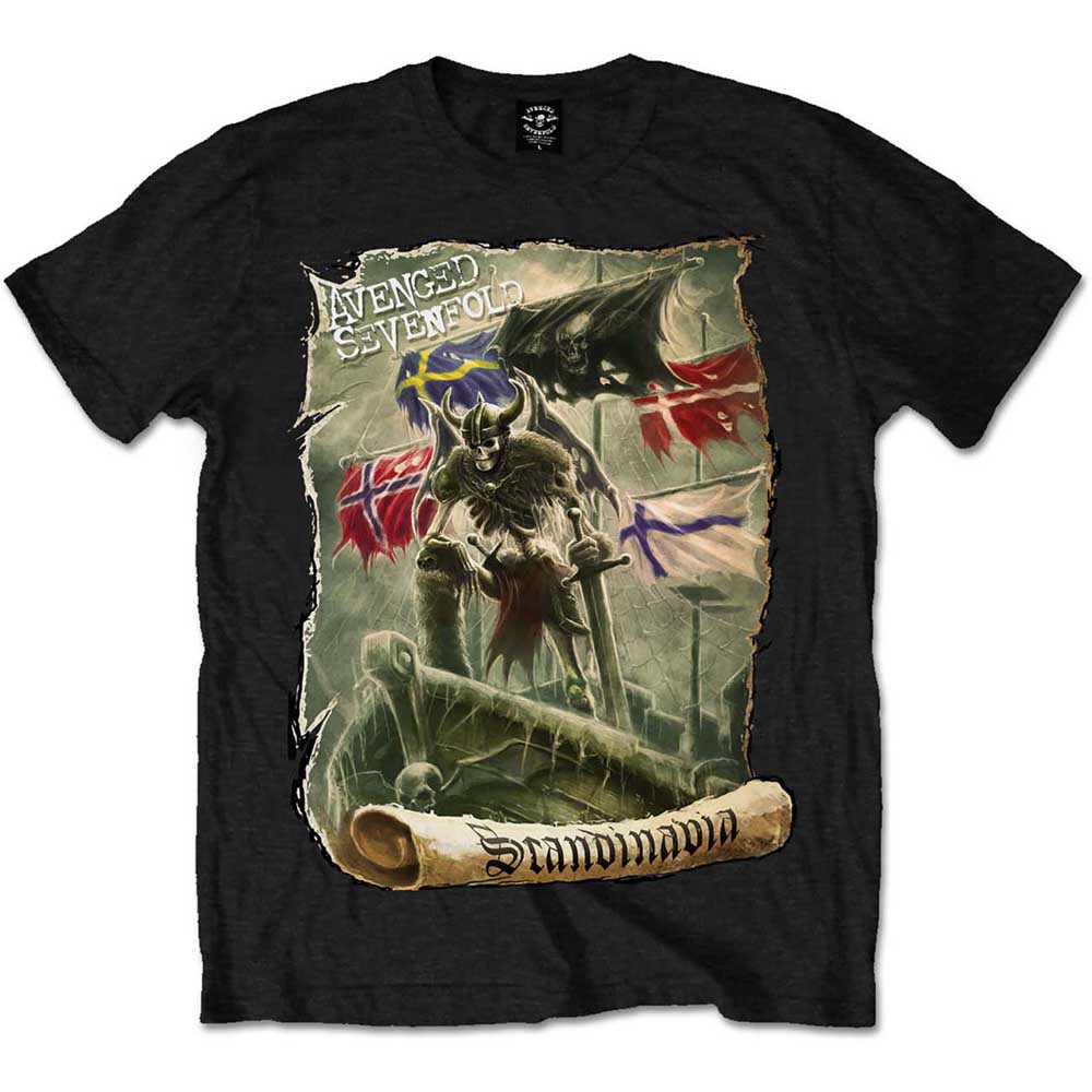 AVENGED SEVENFOLD Attractive T-Shirt, Scandinavia