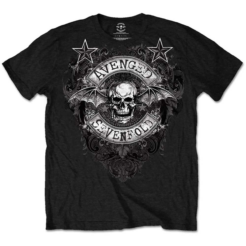 AVENGED SEVENFOLD Attractive T-Shirt, Stars Flourish