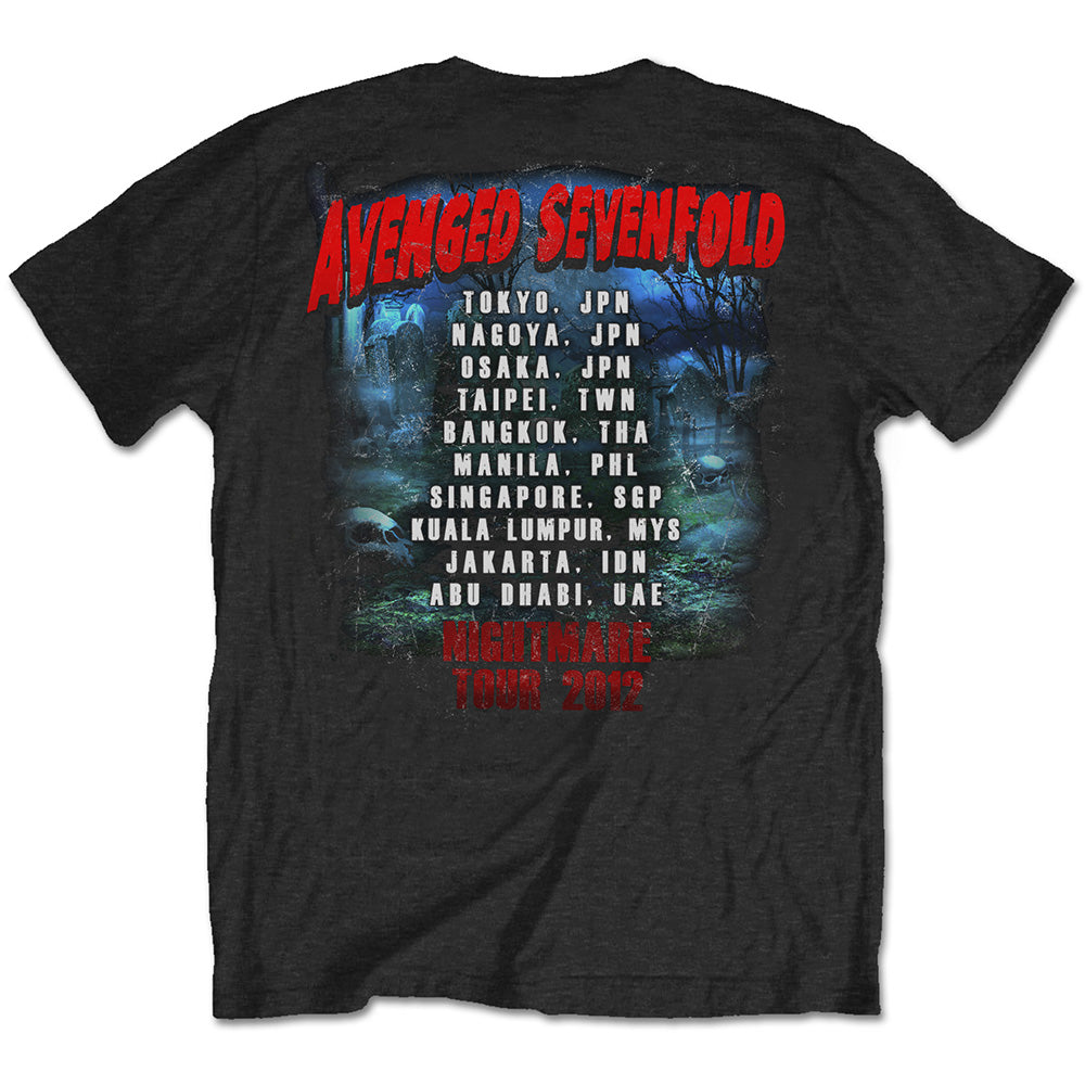 AVENGED SEVENFOLD Attractive T-Shirt, BURIED ALIVE TOUR 2012