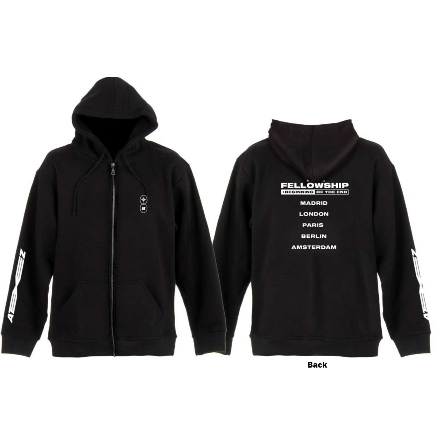 ATEEZ Attractive Hoodie, Fellowship Tour Euro