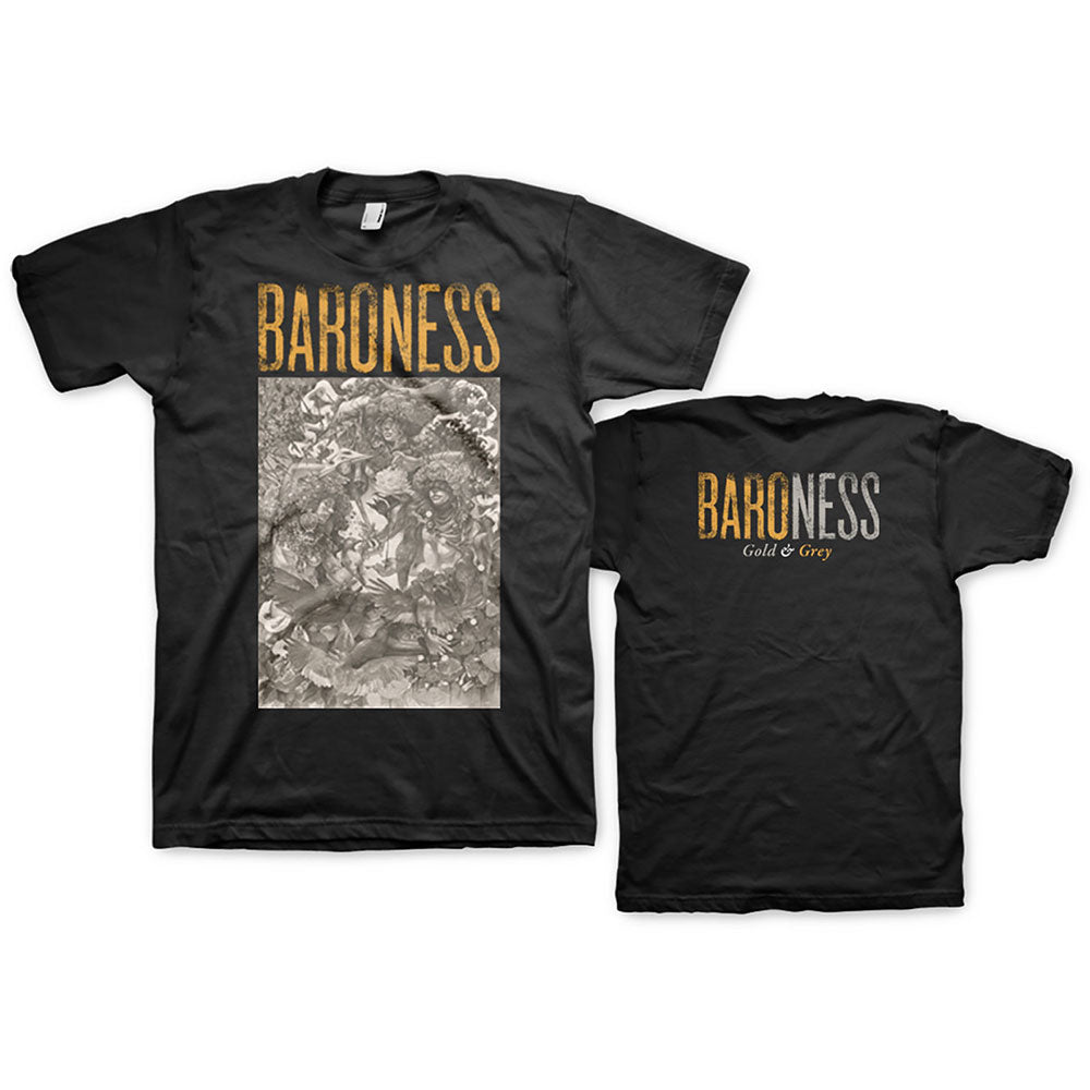 BARONESS Attractive T-Shirt, Gold &amp; Grey