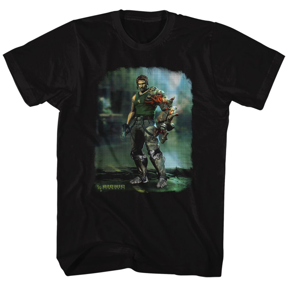 BIONIC COMMANDO Brave T-Shirt, Damaged Road