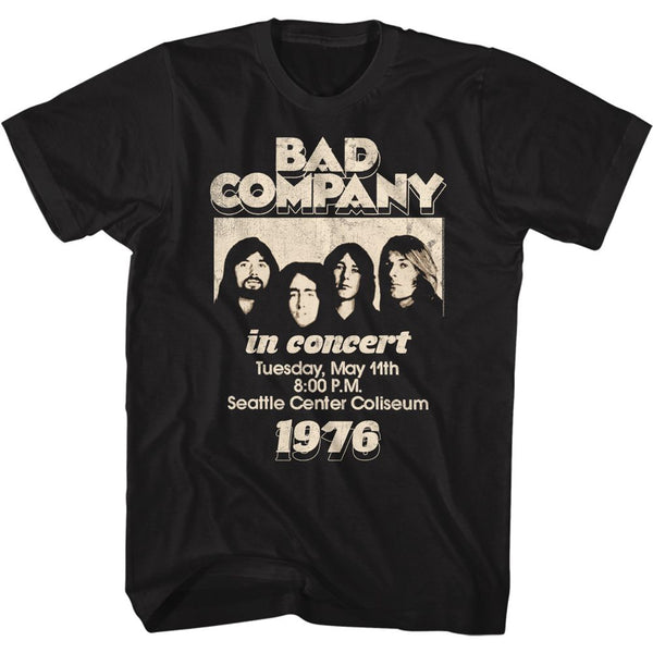 BAD COMPANY Eye-Catching T-Shirt, In Concert 76