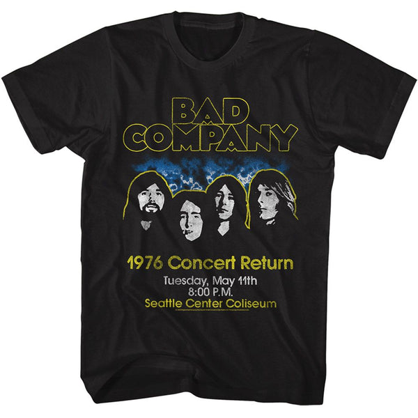 BAD COMPANY Eye-Catching T-Shirt, Concert Return