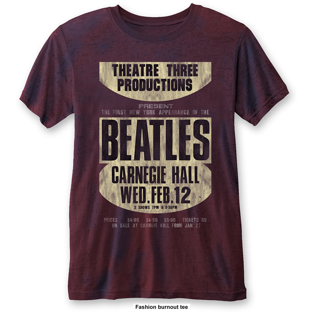 THE BEATLES Attractive T-Shirt, Carnegie Hall