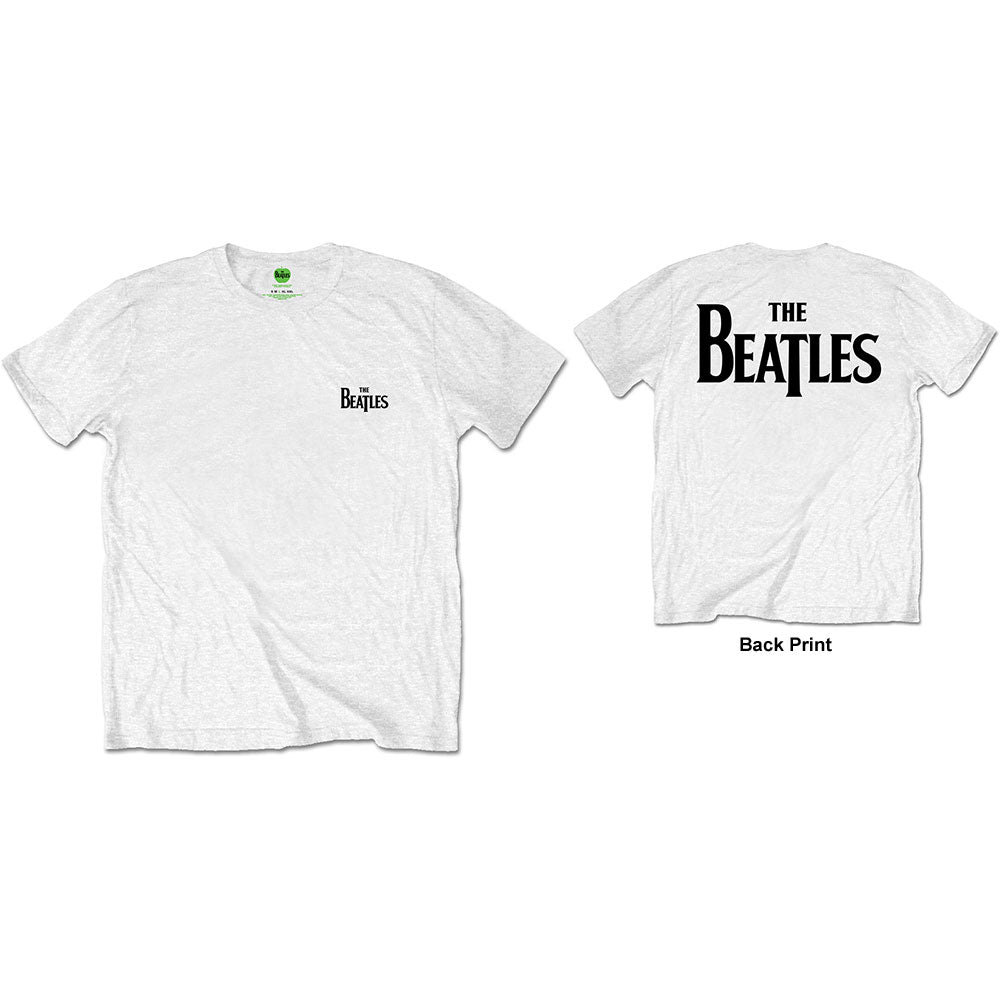 THE BEATLES Attractive T-Shirt, Drop T Logo (Back Print/retail Pack)