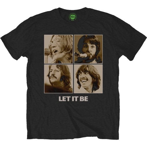THE BEATLES Attractive T-Shirt, Let It Be Sepia