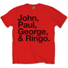 THE BEATLES Attractive T-Shirt, John, Paul, George & Ringo