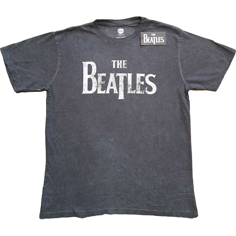 THE BEATLES Attractive T-Shirt, Drop T Logo (Wash Collection)