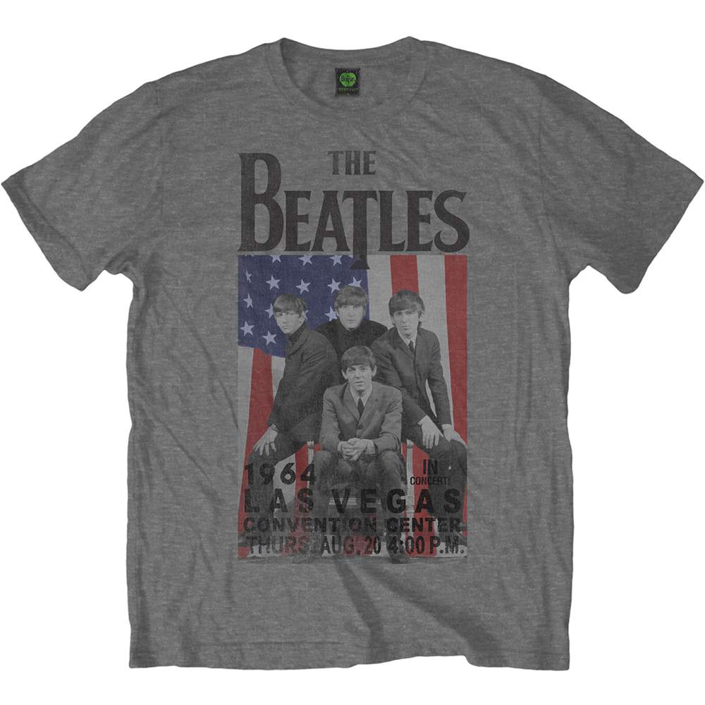 THE BEATLES Attractive T-Shirt, Flag/vegas