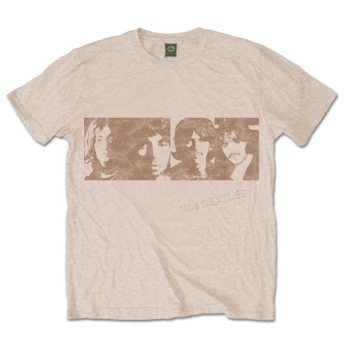 THE BEATLES Attractive T-Shirt, White Album Faces