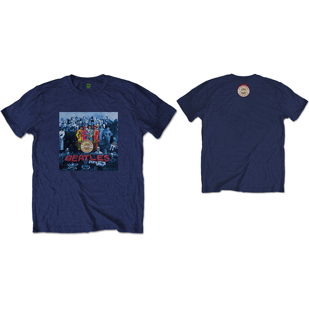 THE BEATLES Attractive T-Shirt, Sgt Pepper Blue