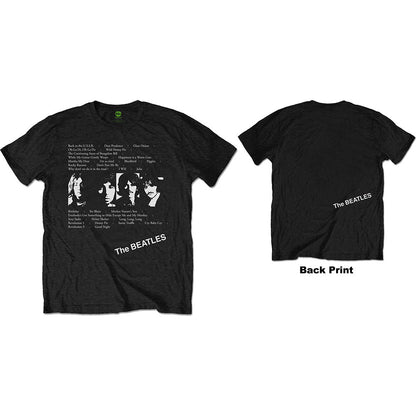 THE BEATLES Attractive T-Shirt, White Album Tracks