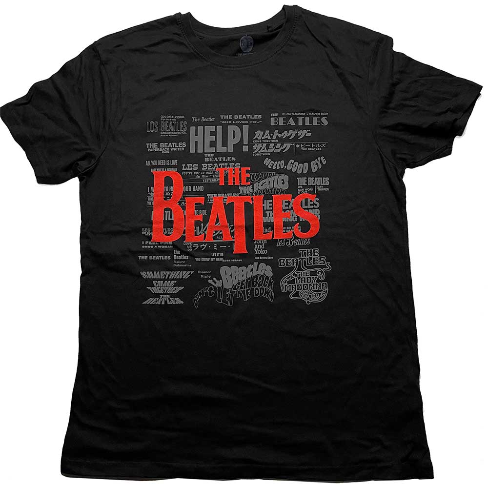 THE BEATLES Attractive T-Shirt, Titles &amp; Logos