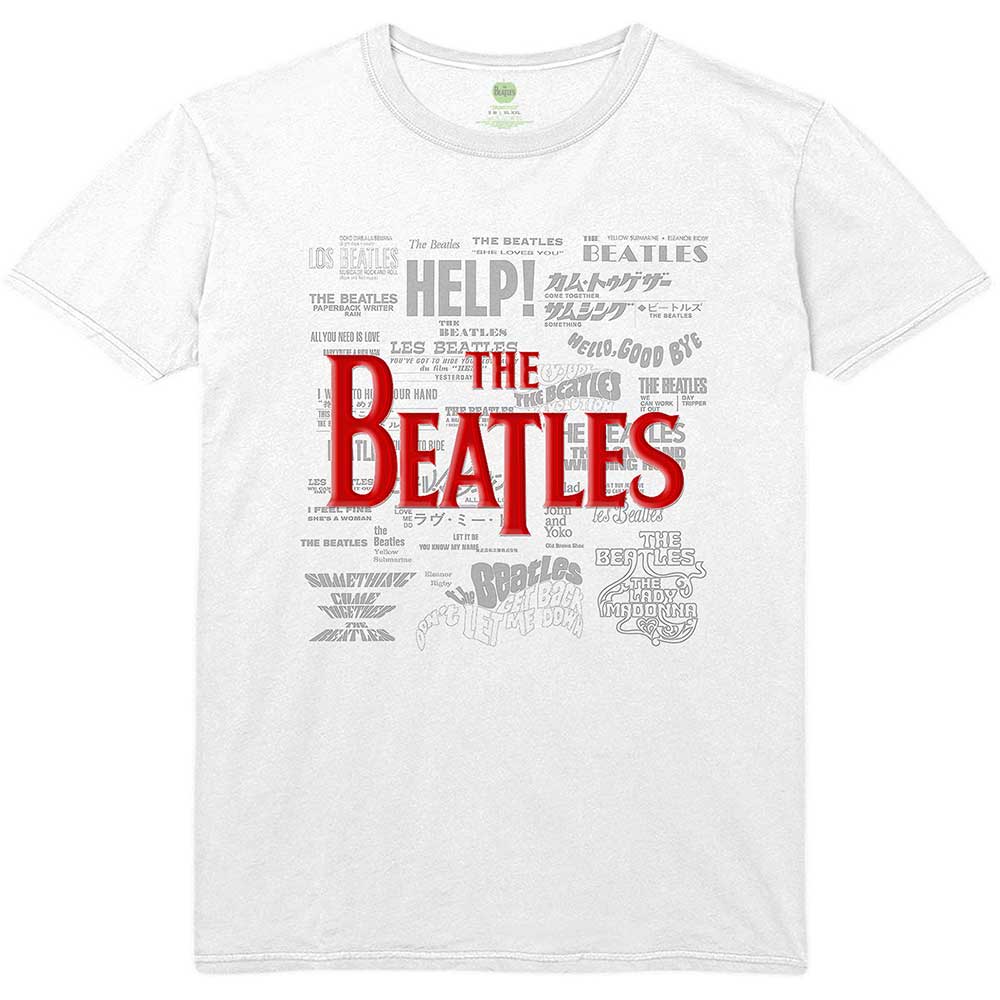 THE BEATLES Attractive T-Shirt, Titles &amp; Logos
