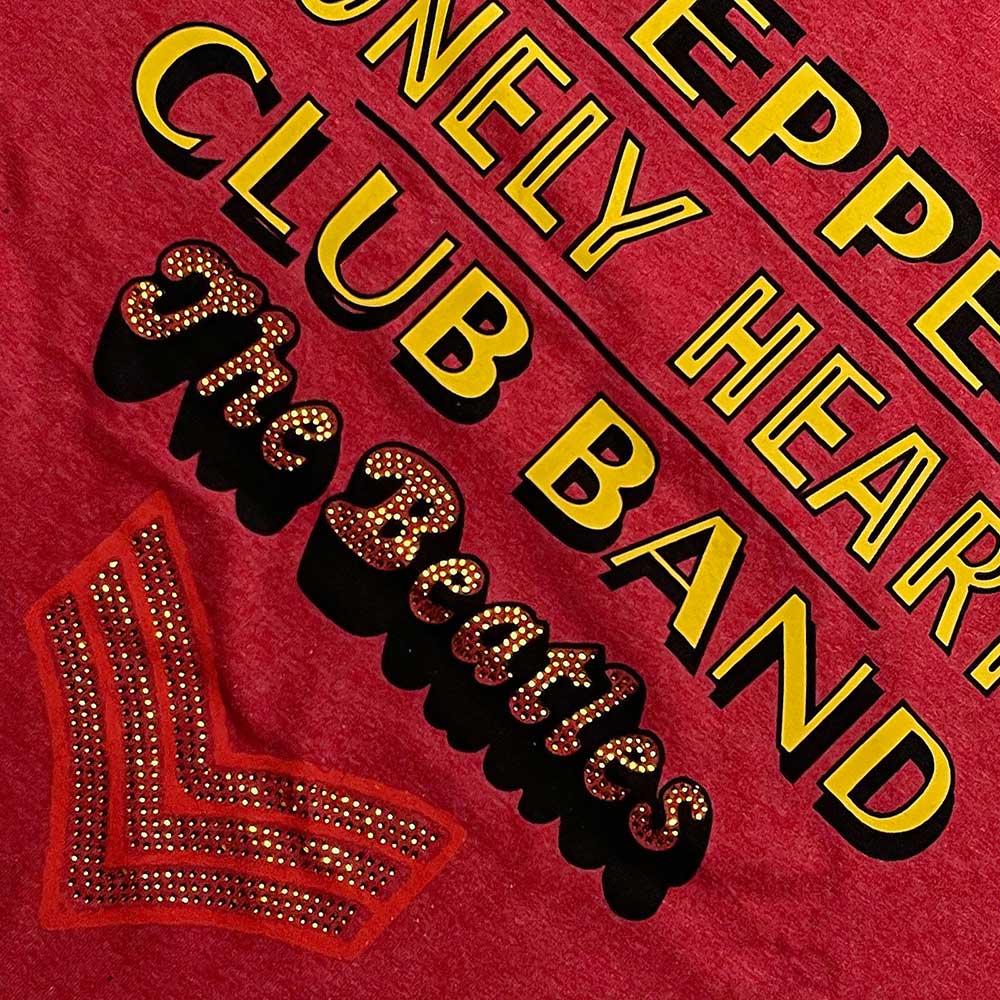 THE BEATLES Attractive T-Shirt, Sgt Pepper Stacked
