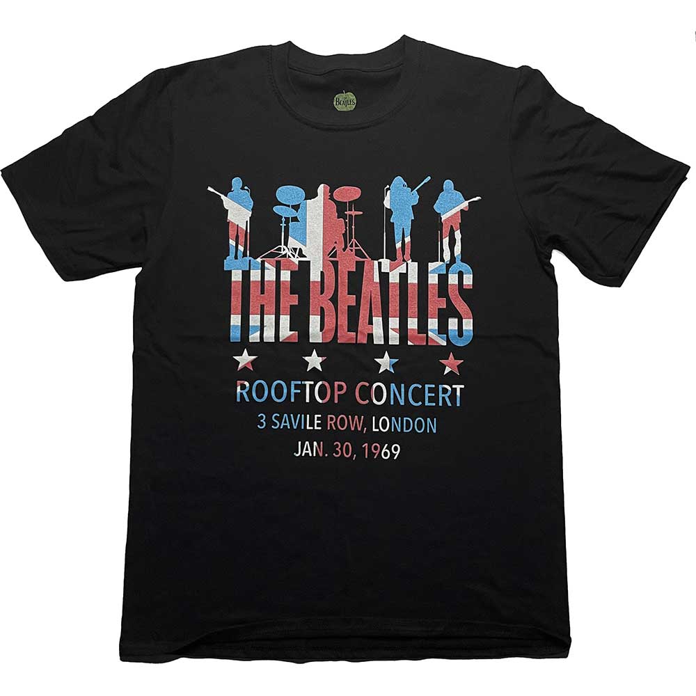 THE BEATLES Attractive T-Shirt, Rooftop Flag