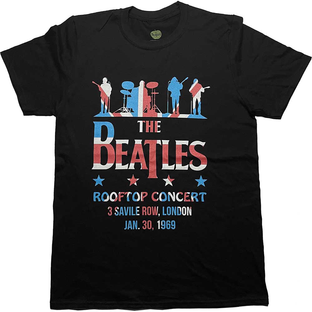 THE BEATLES Attractive T-Shirt, Drop T Rooftop Flag