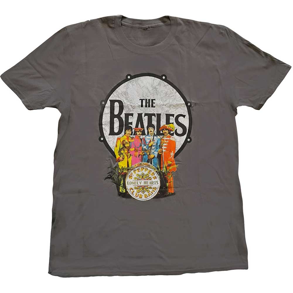 THE BEATLES Attractive T-Shirt, Sgt Pepper &amp; Drum