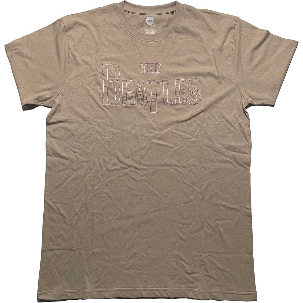 The Beatles Drop T Logo (Embroidered) T-Shirt