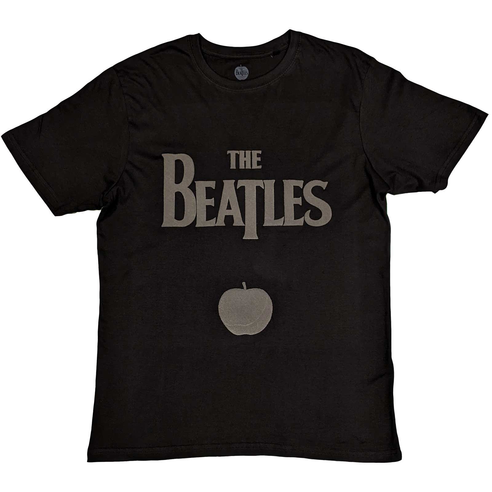 THE BEATLES HI-Build T-Shirt, Logo &amp; Apple