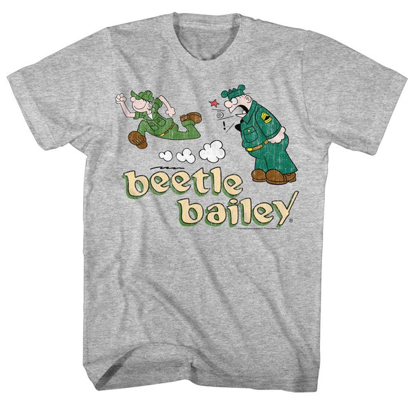 BEETLE BAILEY Witty T-Shirt, Beetle Run Sarge Yell
