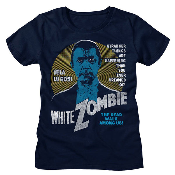 Women Exclusive BELA LUGOSI T-Shirt, White Zombie