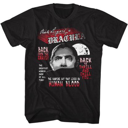 BELA LUGOSI Eye-Catching T-Shirt, Back From The Grave