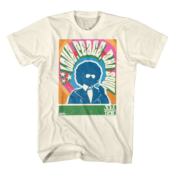SOUL TRAIN Eye-Catching T-Shirt, Love Peace And Soul Poster