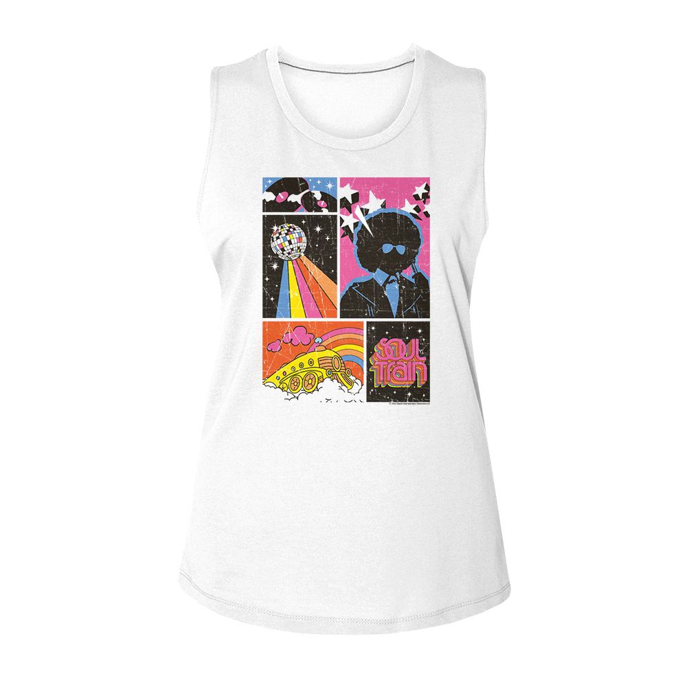 SOUL TRAIN Eye-Catching Tank Top, Disco Squares