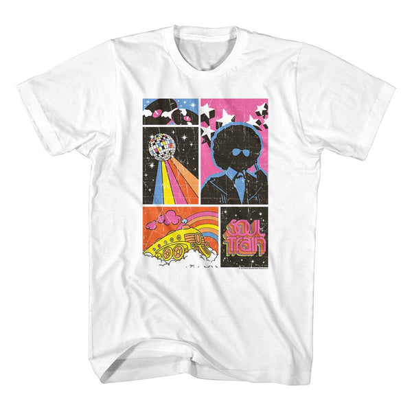 SOUL TRAIN Eye-Catching T-Shirt, Disco Squares