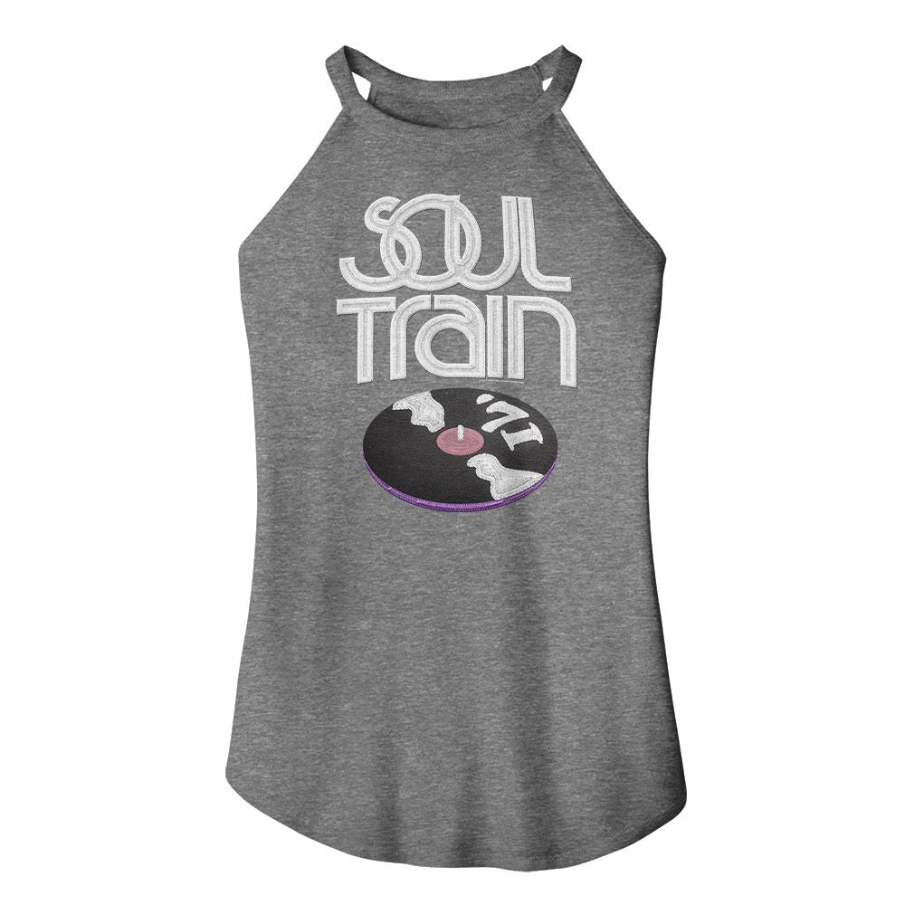 SOUL TRAIN Eye-Catching ROCKER Tank Top, Faux Embroidery