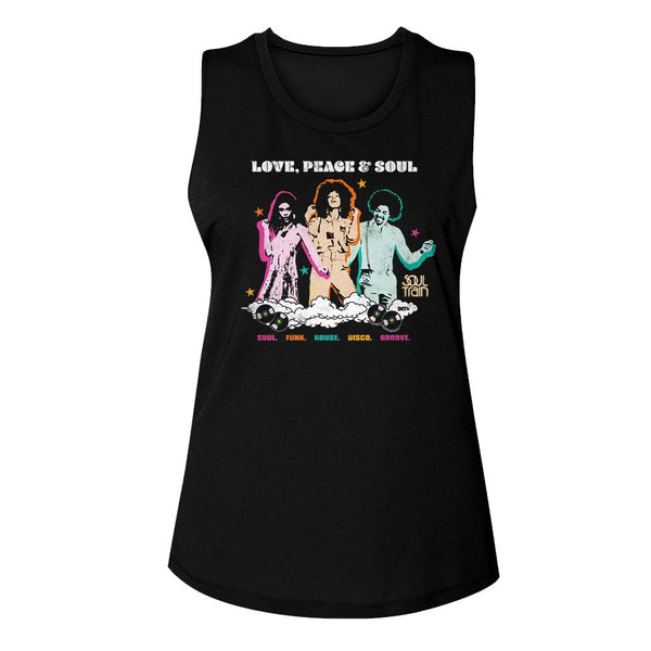 SOUL TRAIN Eye-Catching Tank Top, Love Peace And Soul