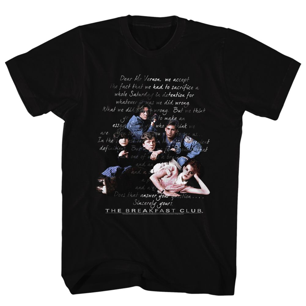 BREAKFAST CLUB Famous T-Shirt, Letter