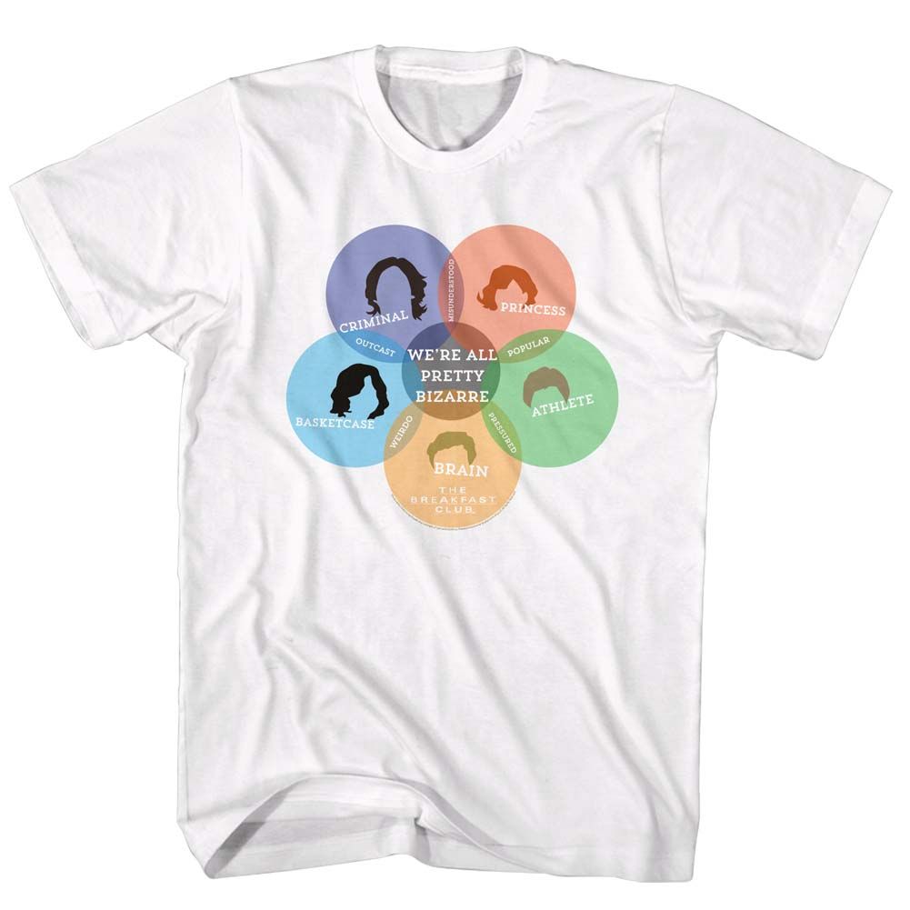 BREAKFAST CLUB Famous T-Shirt, Venn Diagram