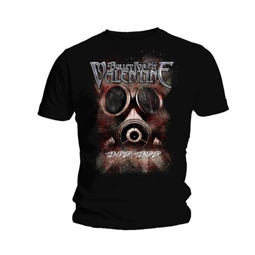 BULLET FOR MY VALENTINE Attractive T-Shirt, Temper Temper Gas Mask