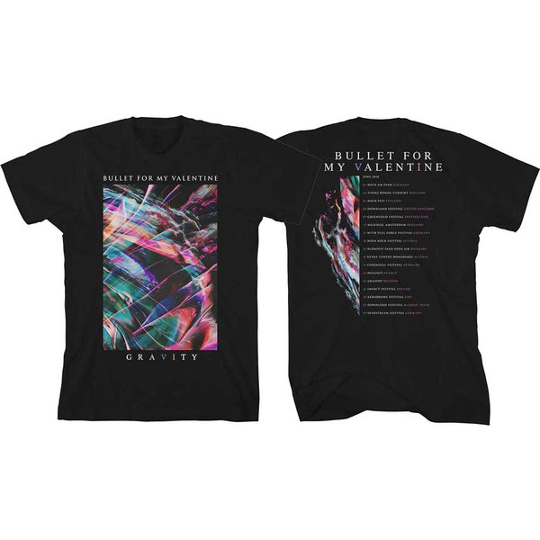 BULLET FOR MY VALENTINE Attractive T-Shirt, Gravity Euro Tour 2018