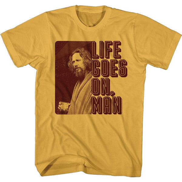 THE BIG LEBOWSKI Famous T-Shirt, Life Goes On Man