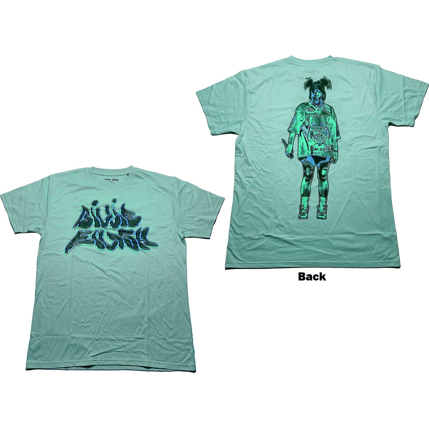 BILLIE EILISH Attractive T-Shirt, Neon Logo Billie