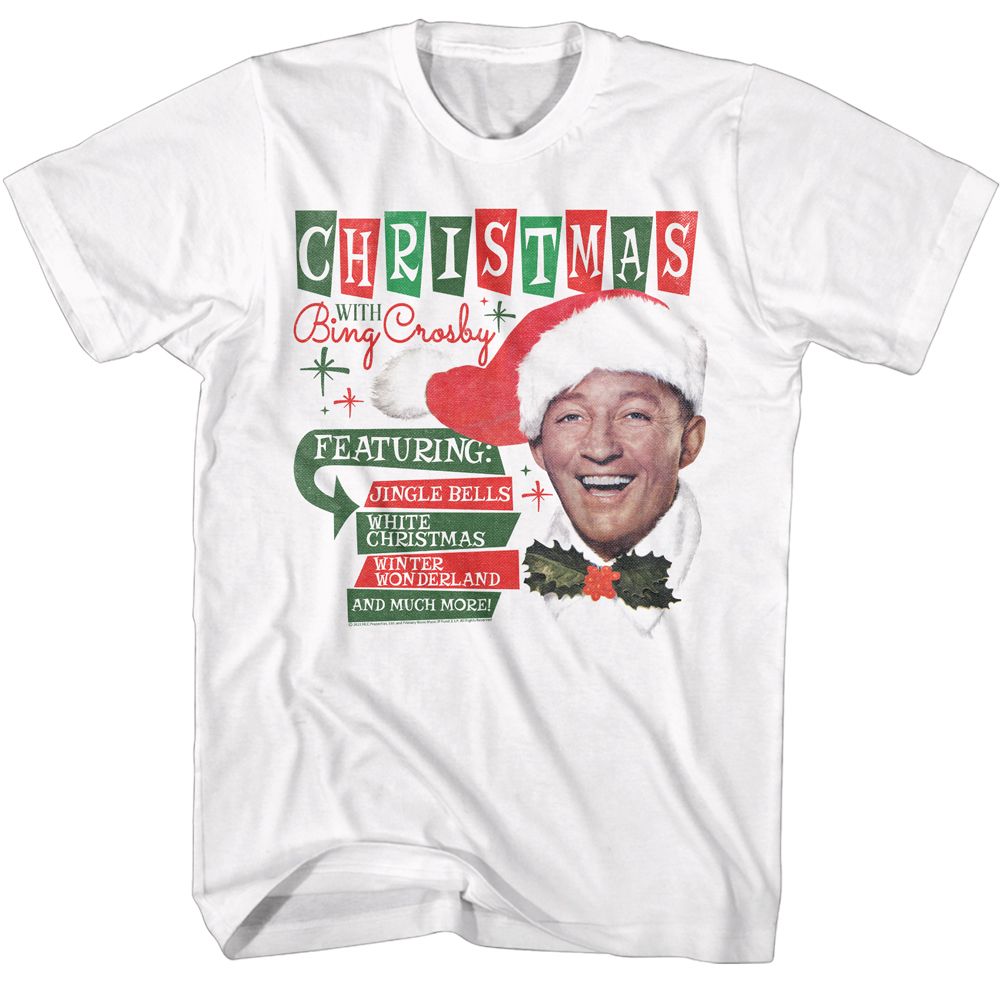 BING CROSBY Eye-Catching T-Shirt, Christmas With