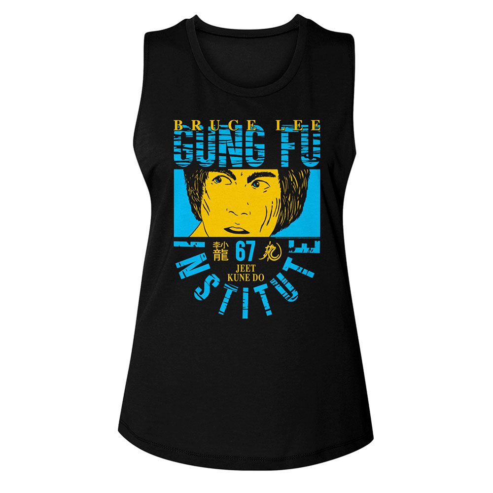 BRUCE LEE Ladies Tank Top, Bl Gung Fu