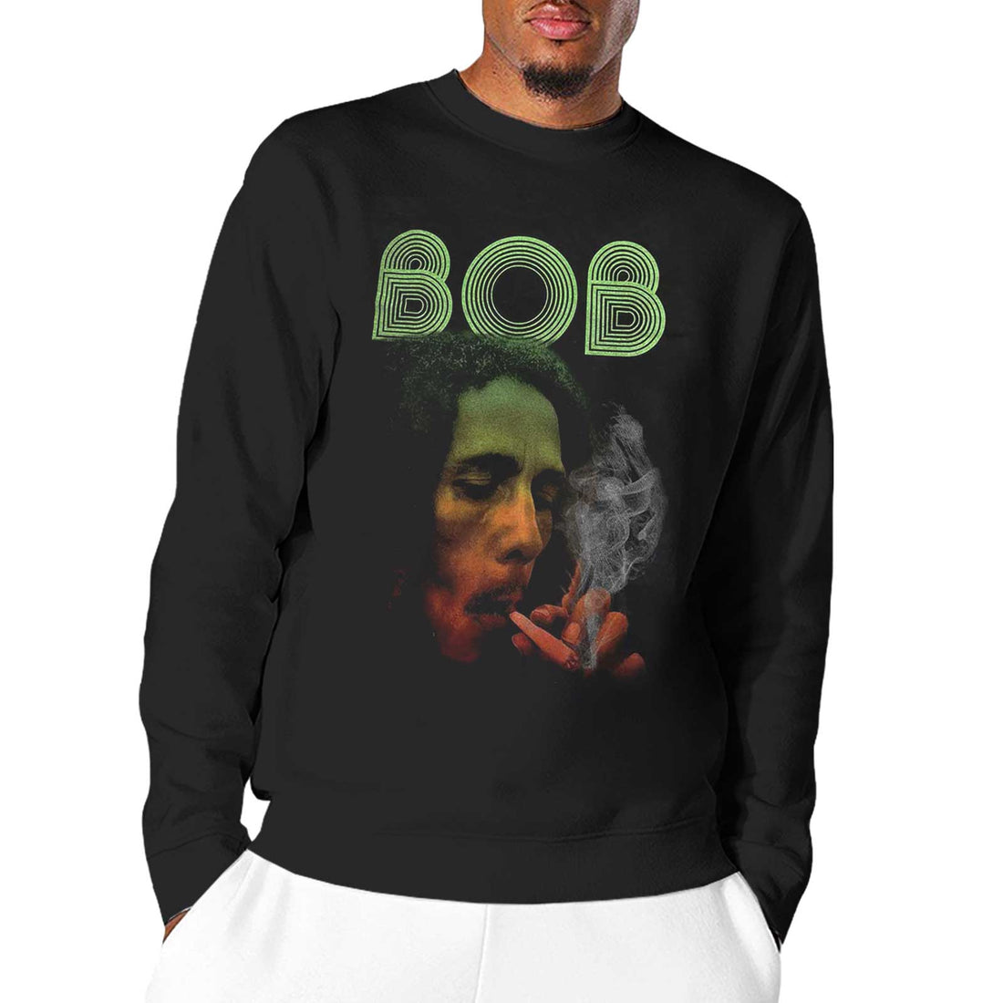 BOB MARLEY Attractive T-Shirt, Smoke Gradient