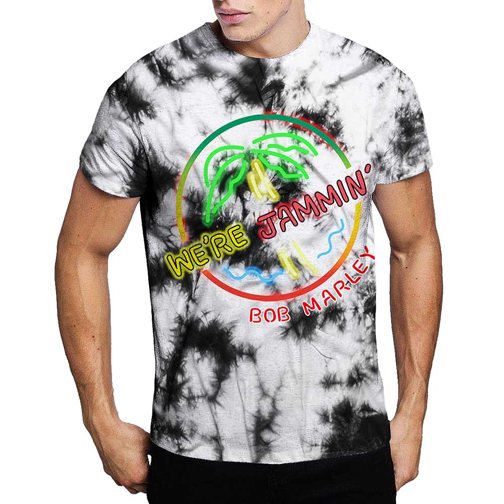 BOB MARLEY Attractive T-Shirt, Neon Sign