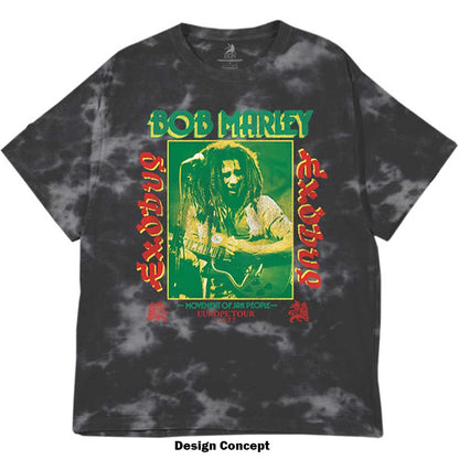 BOB MARLEY Attractive T-Shirt, Exodus Tie-dye