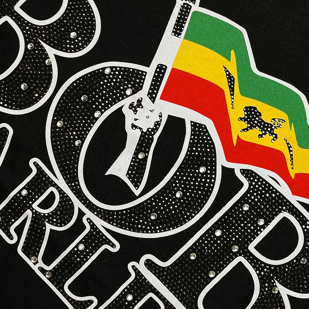 BOB MARLEY Attractive T-Shirt, Flag Logo